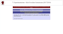 Desktop Screenshot of experimentarium.kaiserin-friedrich.de